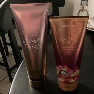 Victoria's Secret Velvet Petals and Coconut Passion Moisturizer Duo